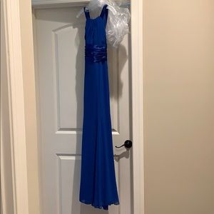 David’s bridal - high neck chiffon BM dressHORIZON